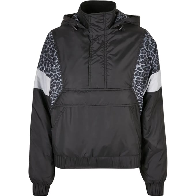 Urban Classics - AOP Mixed Pullover Jas - XS - Grijs