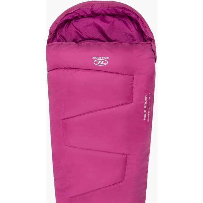 Highlander mummyslaapzak Sleepline voor kinderen 300 Mummy 4°C - Roze