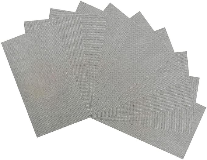 10 Stuks RVS Draadgaas Vellen 120 Mesh - Multifunctioneel Insectengaas, Filterdoek en Ongediertebescherming 20x15cm