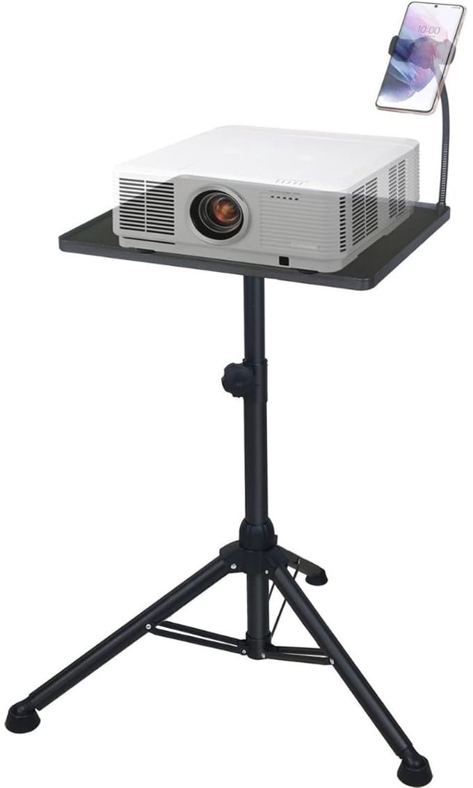 VELTRR® Projector Statief – Beamer Statief Met Laptop Verdieping – Verstelbaar Standaard – Met Wieltjes