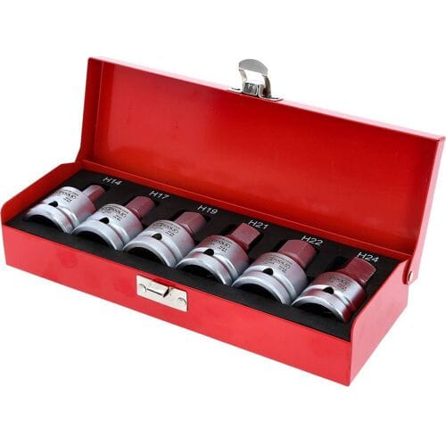 KS TOOLS 3/4" Kracht-Bit-Dopsleutelset 6-delig 14-24 mm - 515.0000