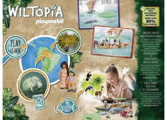 PLAYMOBIL Wiltopia Boottocht naar de zeekoeien - 71010