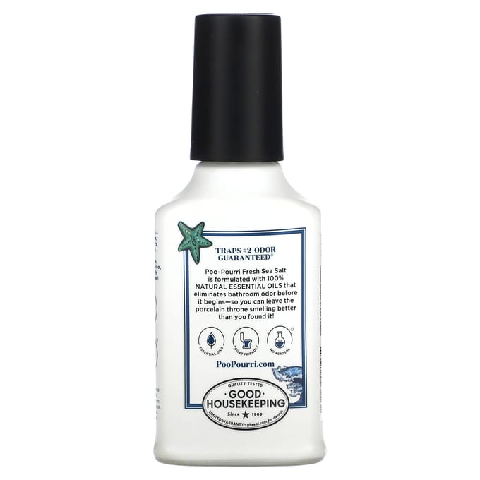 Poo-Pourri, Disposable Toilet Spray, Fresh Sea Salt, 118 Ml (4 Fl Oz)