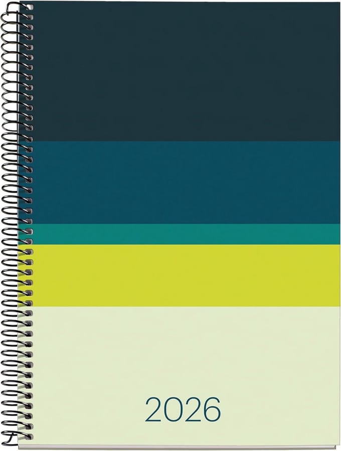 Weekplanner 18 Maanden A5+ 2025-2026 Spiraal - Weekoverzicht en Jaarplanning