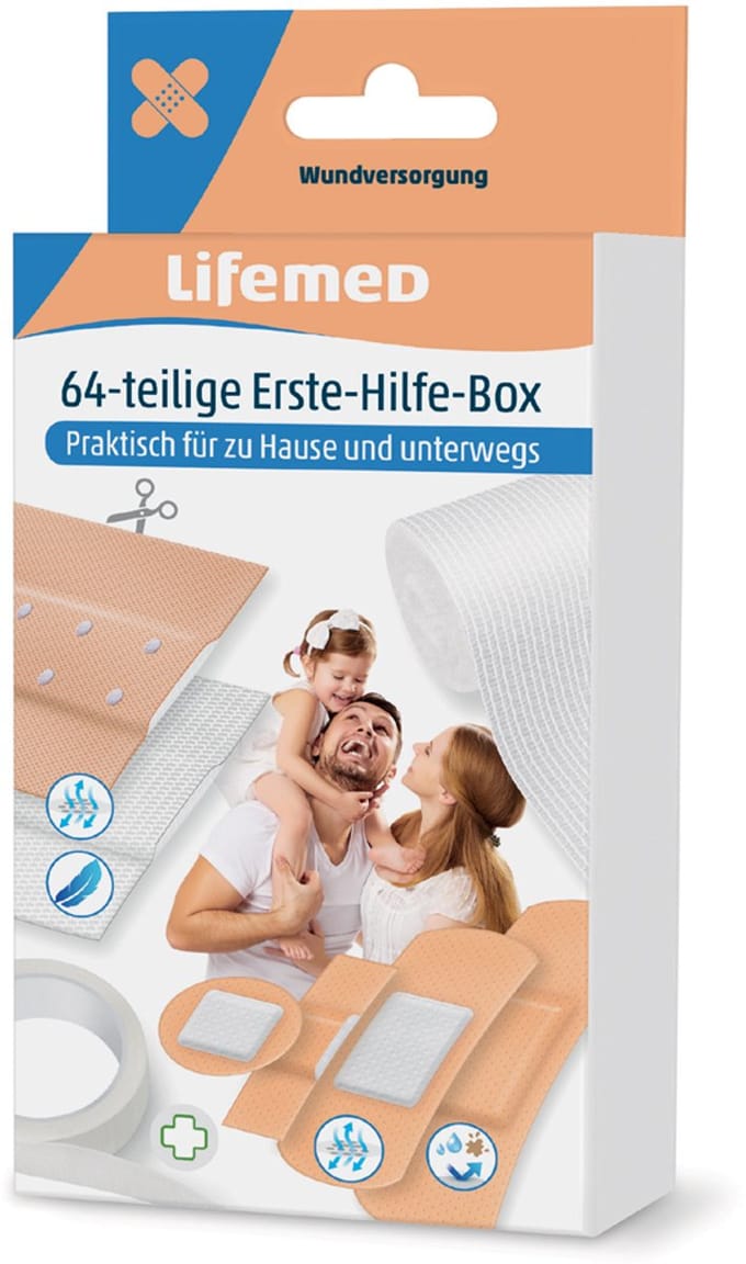 Lifemed Eerste Hulp Gipsverbanddoos, 64 stuks