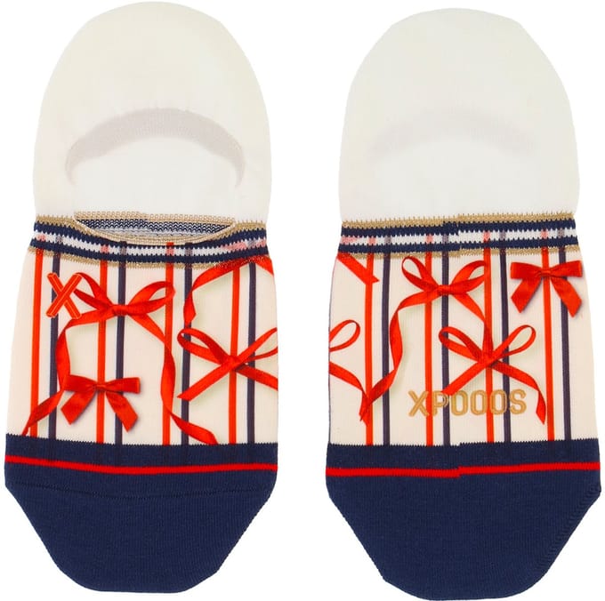 XPOOOS - Bow Dames Footies - 1-Pack - Maat One Size