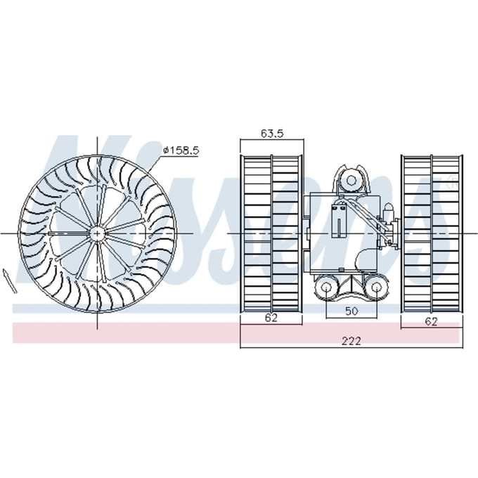 Binnenventilator NISSENS 87212