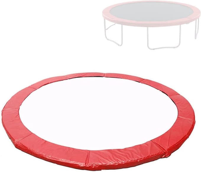 Trampoline Beschermring - Veiligheidskussen Mat - Veilig Springplezier - Waterdicht UV-Bestendig - 244 Meter Diameter - Rood