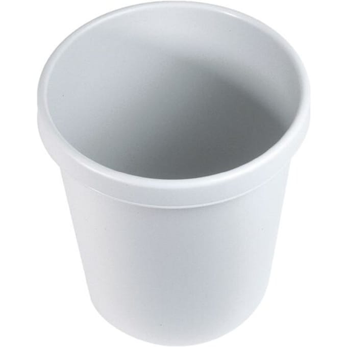 HELIT Afvalbak - 45 liter - Kunststof - Lichtgrijs - dxh 390x480 mm