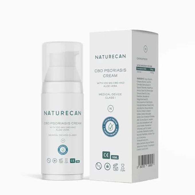 Naturecan CBD Psoriasis Crème - 50 ml - Breedspectrum CBD - THC-vrij