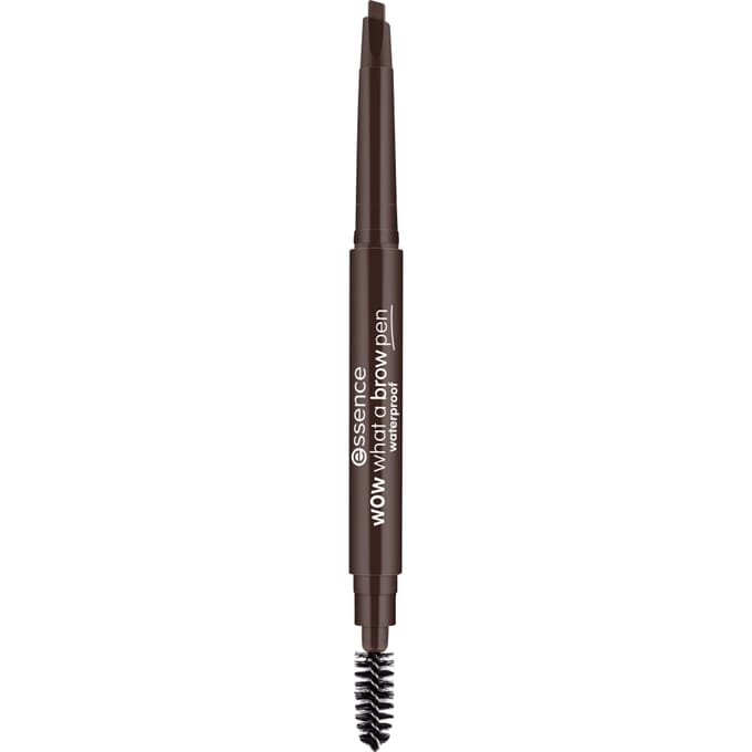 essence wow what a brow pen waterproof, Eye Pencil, Augenbrauenstift, Nr. 04 Black-Brown, braun, sofortiges Ergebnis, matt, vegan, wasserfest, Mikroplastik Partikel frei (0,2g)