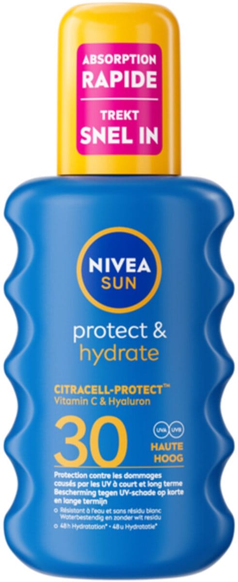 2x Nivea Sun Protect & Hydrate Zonnespray SPF 30 200 ml