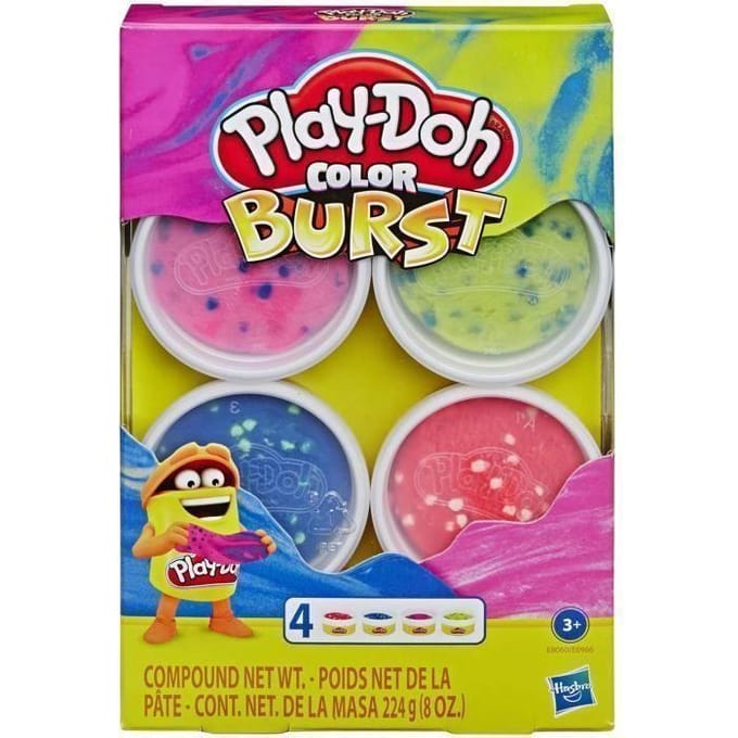 Hasbro Play-Doh Kleur Explosie 4-Pack
