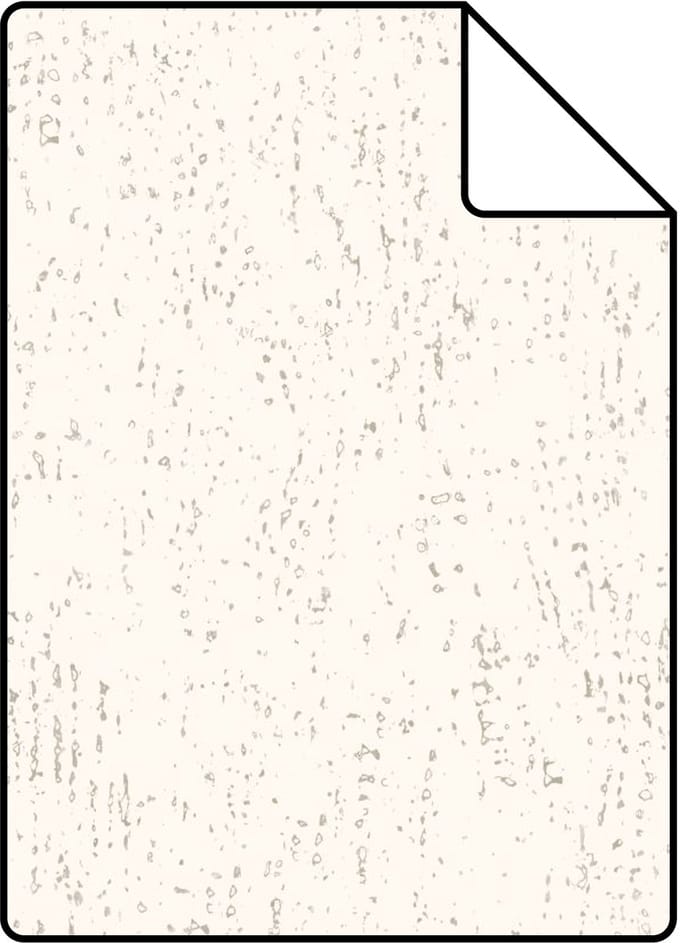 Proefstaal Origin Wallcoverings behang metaal-look roomwit - 26,5 x 21 cm - 347610-S