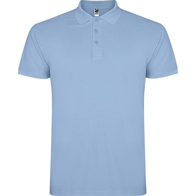 Roly Heren Ster Poloshirt (Hemelsblauw)