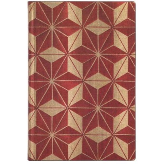 Paperblanks flexis cahier, uitvoering hishi mini, formaat 9,5 x 14 cm., gelinieerd
