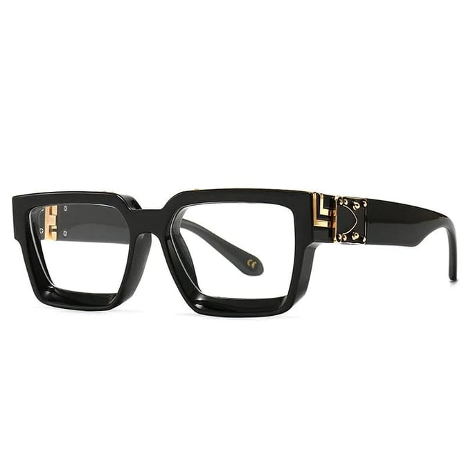 Vierkant Dik Frame Luxe Oversized Zonnebril Heren dames Mode UV400 hoge kwaliteit functioneel duurzaam Bril As Picture