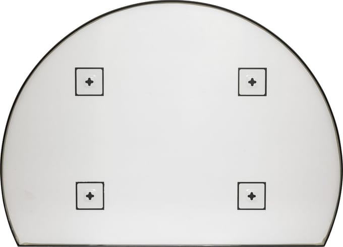 Atmosphera Alice Metalen Wandspiegel - 90x65cm - Zwart