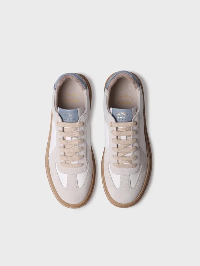 Damessneakers van suède en leer | ATRIA