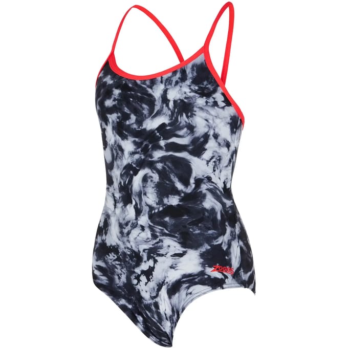 Eén stuk badpak voor meisjes Zoggs Marble Sprintback