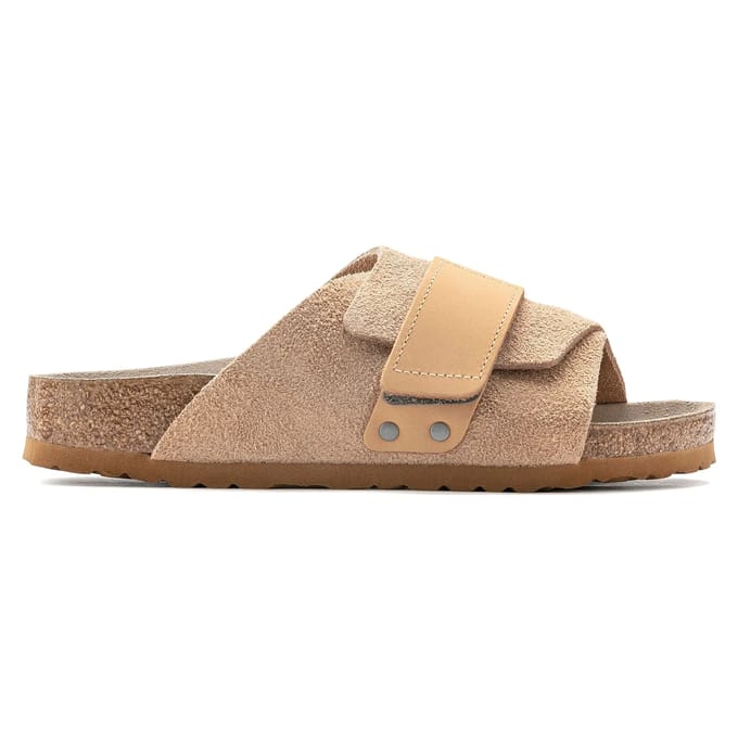 Nubuck leren suède sandalen Birkenstock Kyoto