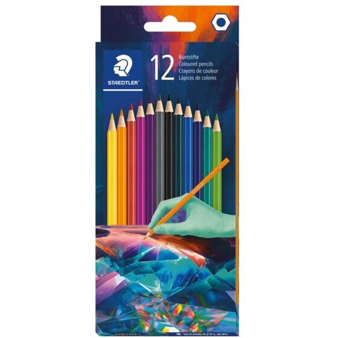 STAEDTLER Hexagonale kleurpotloden Edition 1, kartonnen etui met 12 stuks