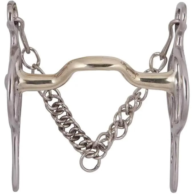 Anatomische bit voor paard met 2 ringen Zaldi