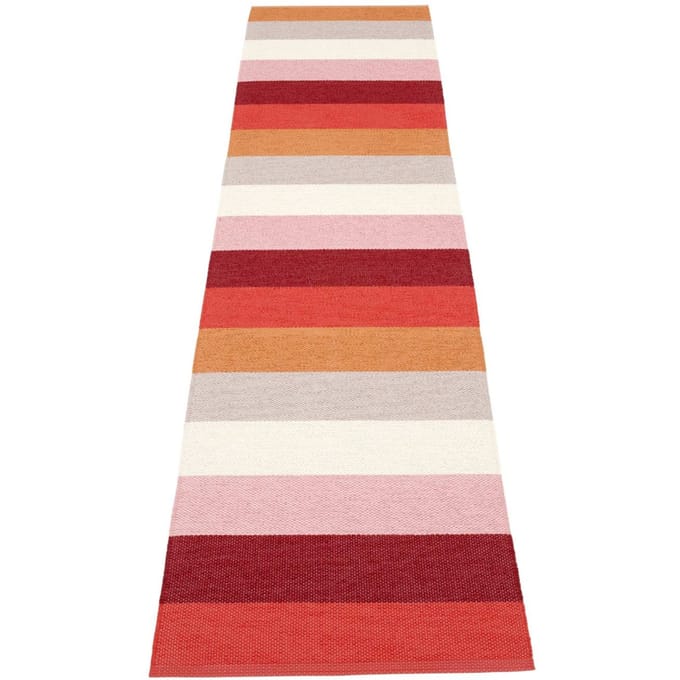 Pappelina - Molly vloerkleed - zonsondergang - 70 x 300 cm - rood