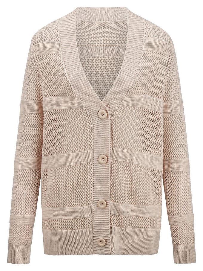Lang vest Van BASLER beige