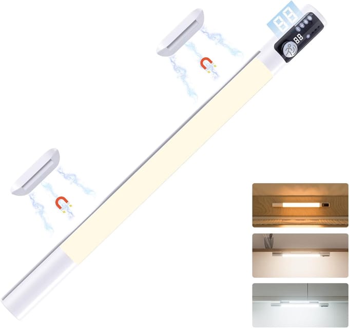 Oplaadbare LED Kastverlichting met Bewegingssensor en Kleurmodi