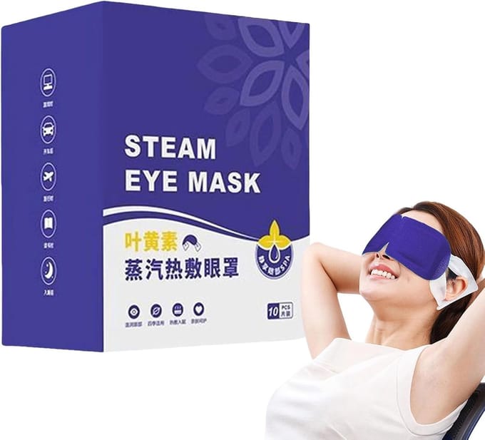 Verwarmende oogmaskers - Warmtekompres slaapoplossing - Ontspanning en rust - Zelfverwarmend effect - 10 stuks