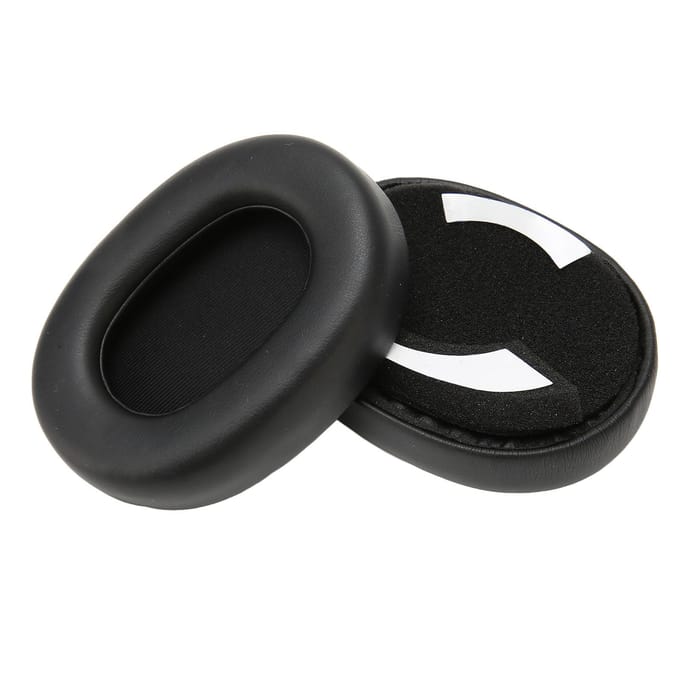 Oorkussentjes Vervanging Proteïne Leer Geheugenschuim Spons Geluidsisolatie Oorkussen voor Elite 85h Draadloze Headset black