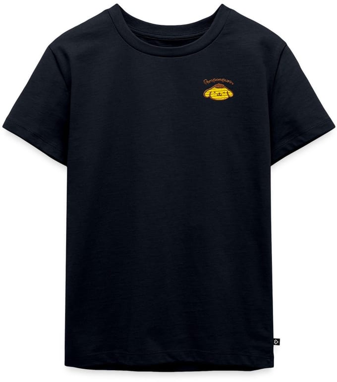 Pompompurin Geborduurd Portret Premium T Shirt Kinderen