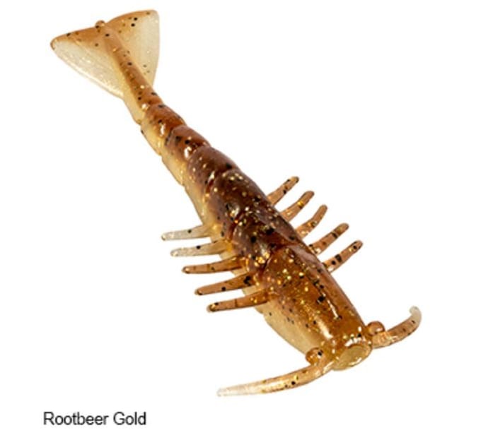Zman Soft Lure Salty Ned ShrimpZ 2,5 Inch 6/Pack Rootbeer Goud (4403)