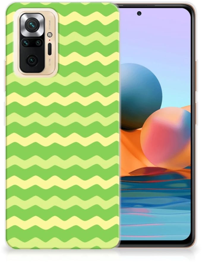 Xiaomi Redmi Note 10 Pro TPU bumper Waves Green