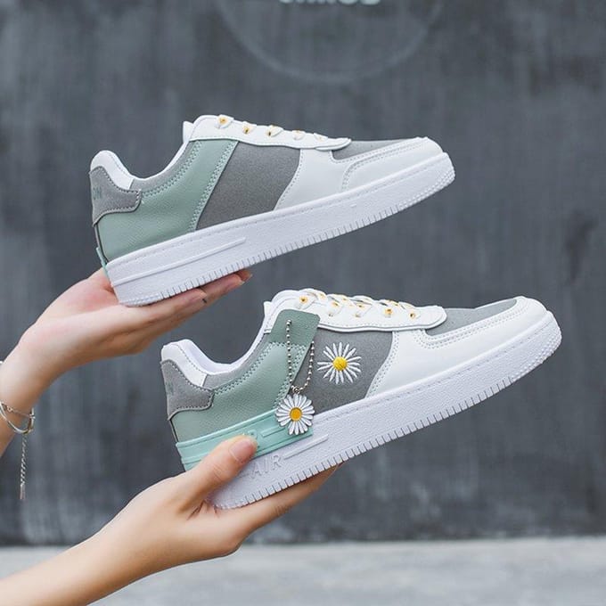 Lente en Herfst Air Force One Macaron Snoepkleur Platform Sport Casual Witte Schoenen 39 wit