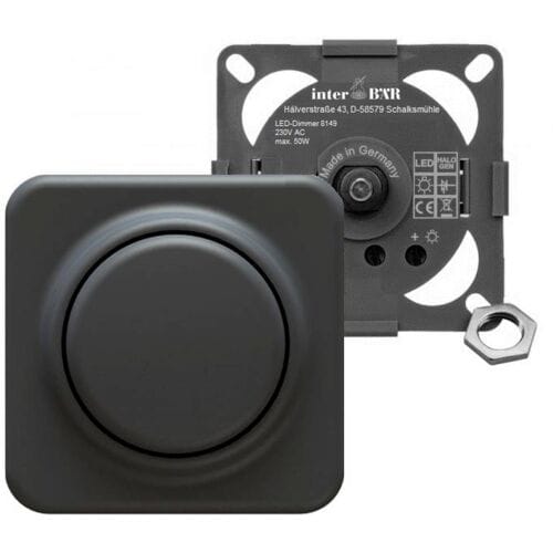 interBär 8149-004.01 Meubel-inbouwdimmer Zwart