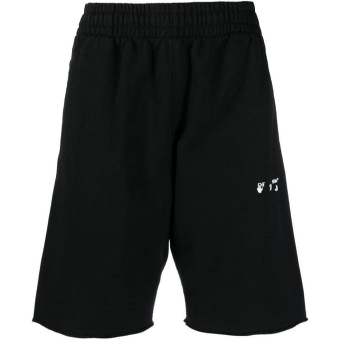 Off-White OW Logo Zwarte Sweat Shorts