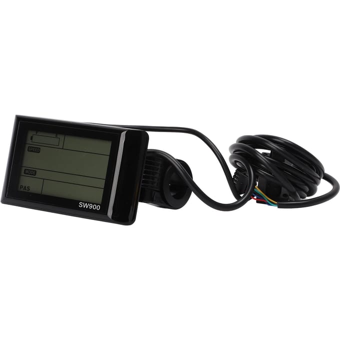Elektrische Fiets SW900 Display met 36V 48V Aansluiting Duurzaam Elektrische Fiets LCD-Display black