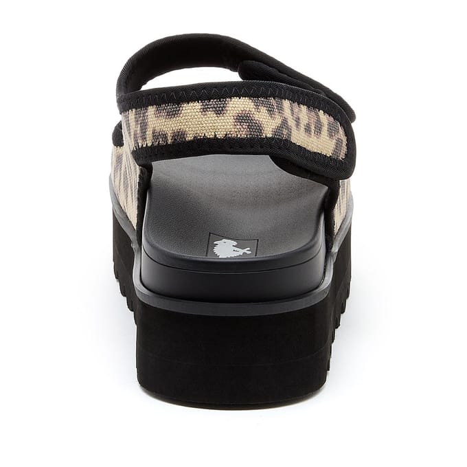 Rocket Dog Balmy Dexter Textiele Dames Sandalen In Het Bruin/Zwart