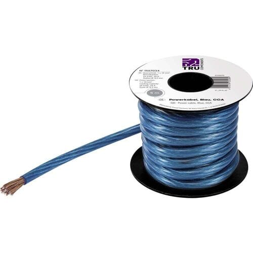TRU COMPONENTS 1565200 Massakabel 1 x 16 mm² Blauw 5 m