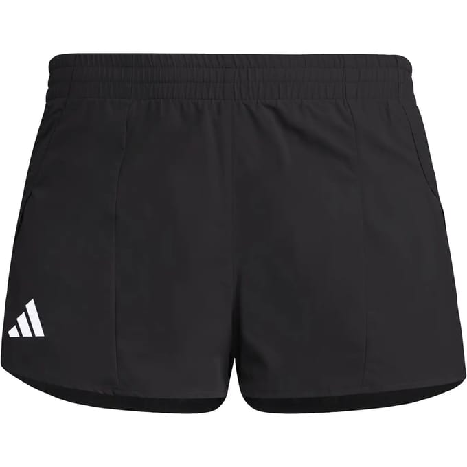 adidas Adizero Essentials Split Hardloopshorts Dames-Zwart