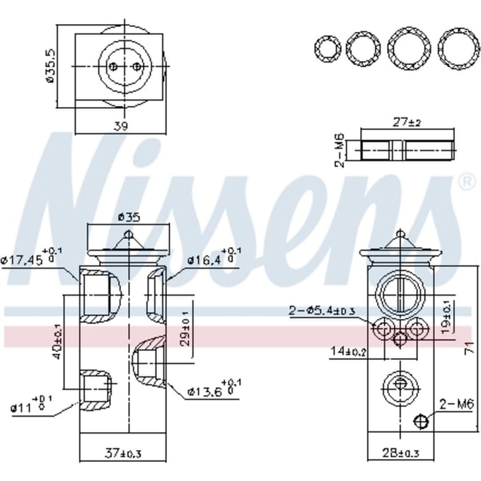 Expansieventiel, airconditioning NISSENS 999453