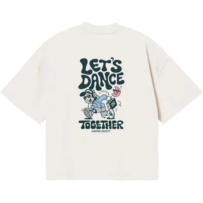 T-shirt van biologisch katoen Kaotiko Lest's Dance