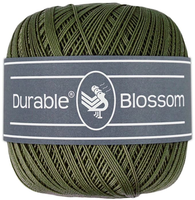 Durable Blossom - 2149 Dark Olive - Verfijnd Gemerceriseerd Katoen Garen