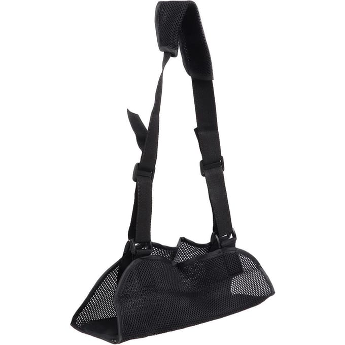 Multifunctionele Mesh Ademende Arm Sling Unisex Verstelbare Fractuur Onderarm Sling Ondersteuning black