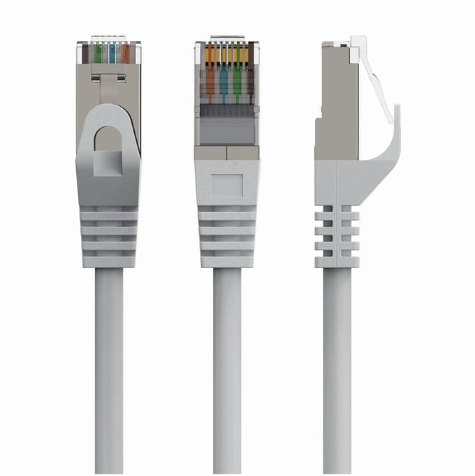CablExpert PP6-1M - Netwerkkabel, FTP Cat6, grijs