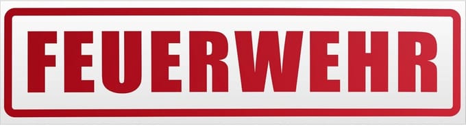 Magnetisch Bord met Brandweerstickers 30x8 cm – Rood Reflecterend