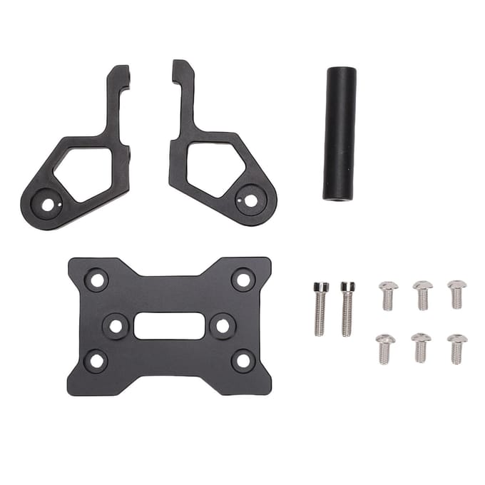 Support de support de navigation GPS pour moto Support de barre de téléphone Extension Alliage d'aluminium Remplacement pour 450MT 450 MT 2024 12mm black