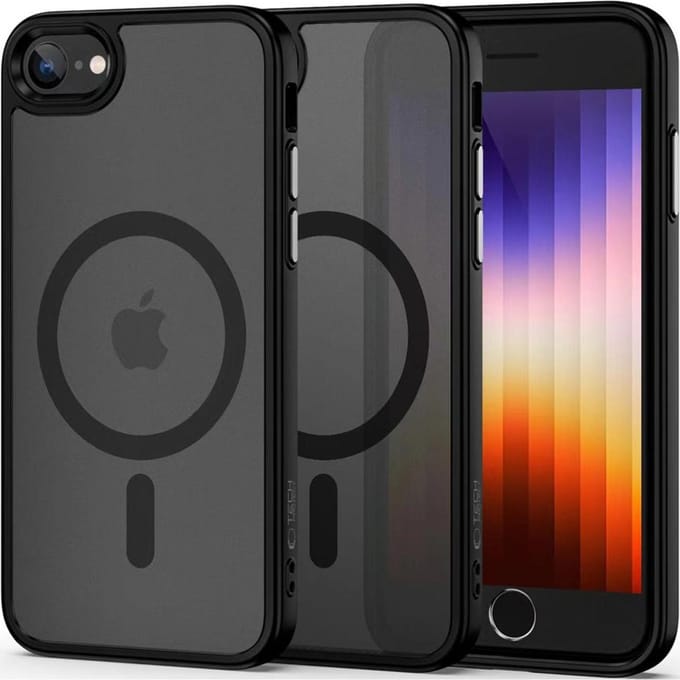 Tech-Protect MagMat MagSafe Case for iPhone 7 / 8 / SE 2020 / 2022 - Matte Black